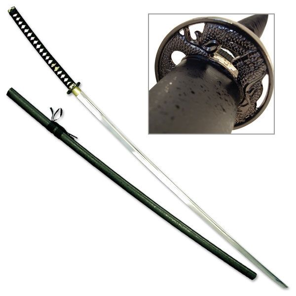 Master Cutlery Fixed Blade 68in Stainless Steel Blade Black Cord Wrapped Handle - Master Cutlery