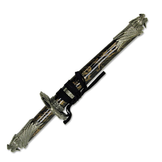 Master Cutlery Fixed Blade 9.5in Stainless Steel Blade Dragon Head Metal Handle - Master Cutlery