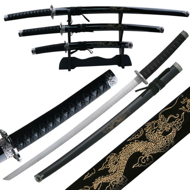 Master Cutlery Fixed Blade in Stainless Steel Blade Black Cord Wrapped Handle - Master Cutlery