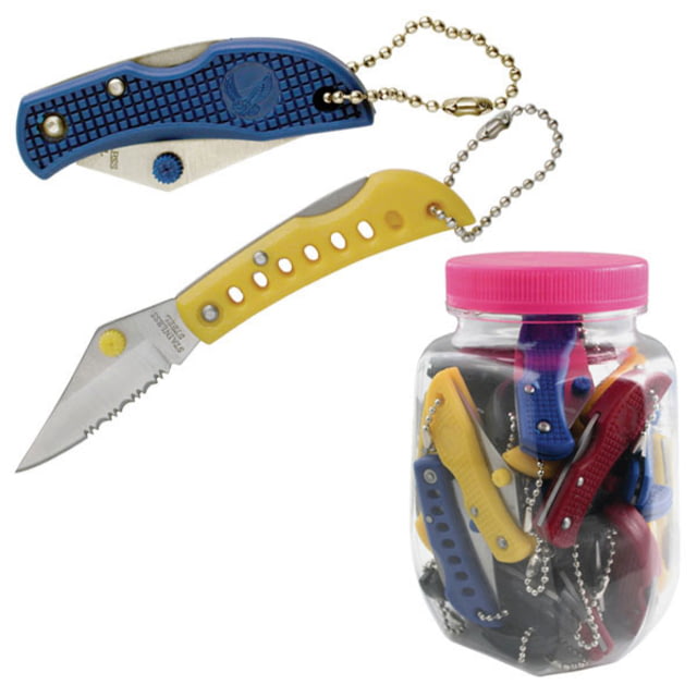 Master Cutlery Folding Blade 2in Stainless Steel Blade Assorts Colors Nylon Fiber Handle - Master Cutlery