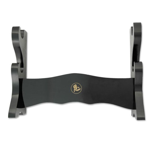 Master Cutlery Sword Stand 2 Tier Display Stand With Ninja Symbol Black - Master Cutlery