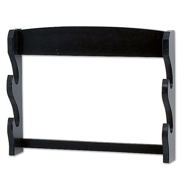 Master Cutlery Sword Stand 2-Tiers Wall Mount Sword Stand Black - Master Cutlery