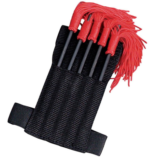 Master Cutlery Tactical 5.5in Stainless Steel Blade Red Tassels Handle - Master Cutlery