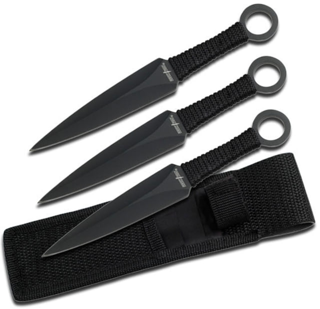 Master Cutlery Tactical 6.5in Stainless Steel Blade Black Cord Wrapped Handle - Master Cutlery