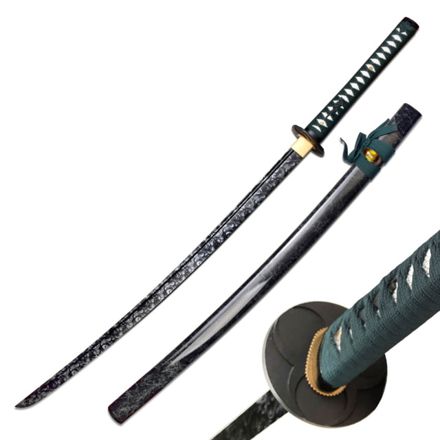 Master Cutlery Tactical Samurai Sword 28 in 1045 Carbon Steel Black - Master Cutlery