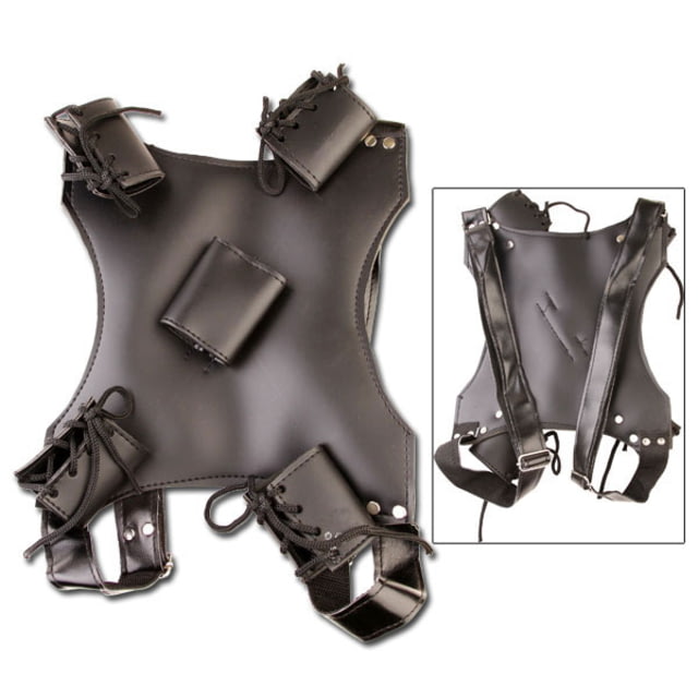 Master Cutlery Universal Leather Sword Frog 13.5in X 9.75in Overall - Master Cutlery