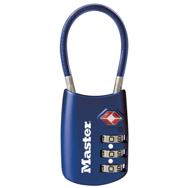 MasterLock One Flexible Combination Shackle Lock Blue
