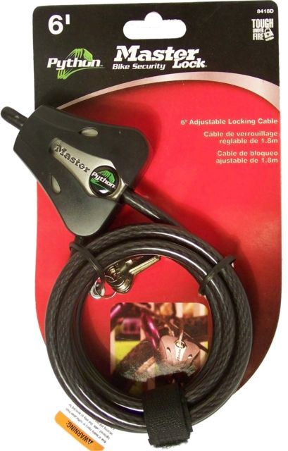 Master Lock Python Security Cable 5/16in Black