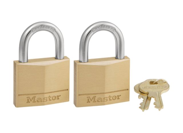 Master Lock Solid Body Padlocks 2 Pack