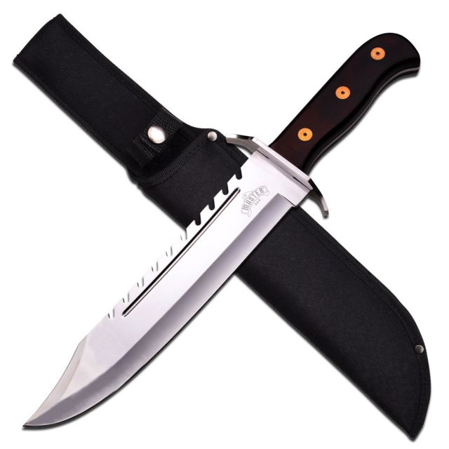 Master USA Fixed Blade 16.375in Stainless Steel Blade Black Pakkawood Handle - Master Usa
