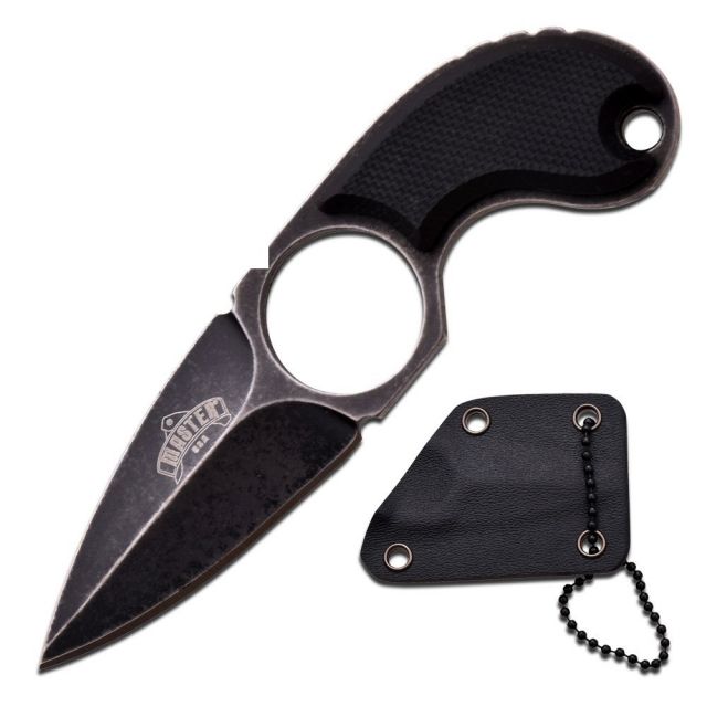 Master USA Fixed Blade 3.25in Stainless Steel Blade Black G10 Handle - Master Usa