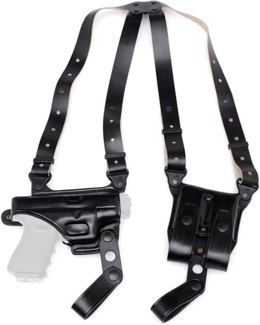 USED Master's Holsters Horizontal Shoulder Holster Glock 43 Right Hand Plain Black  EDEMO1 Used Condition Fair - Master's Holsters