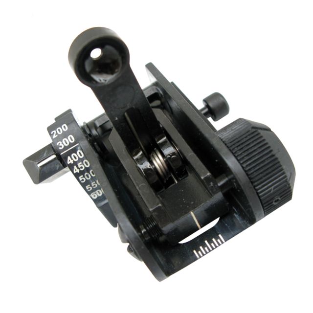 Matech Top Mounted Deployable Rear Sight Black - Matech