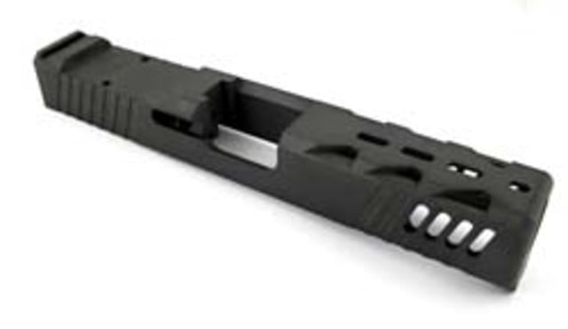 Matrix Arms Alpha Pistol Slide Glock 19 Gen 3 Skeletonized DLC Finish Black Compact - Matrix Arms