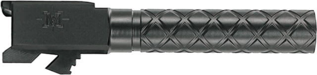 Matrix Arms Glock 19/MX19 Barrel Flush Cut Barrel w/Diamond Fluting1-16 RH Twist Black-DLC Coating Black Compact - Matrix Arms