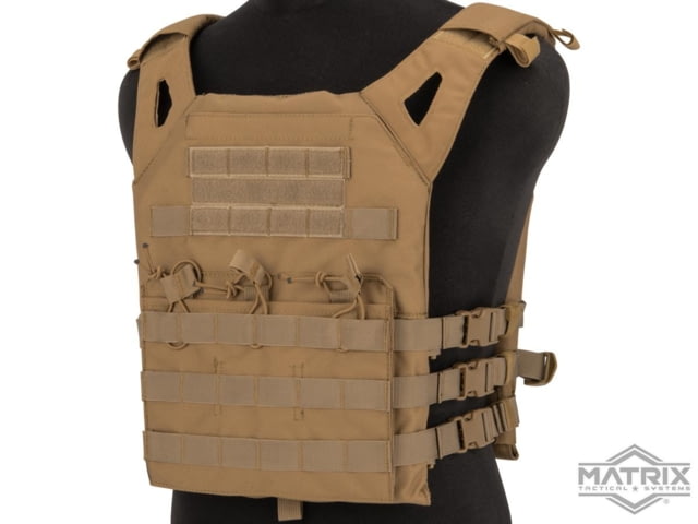 Matrix Level-1 Plate Carrier with Integrated Magazine Pouches Tan - Matrix
