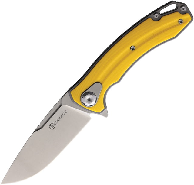 Maxace Balance M Linerlock Yellow 3.75 in Folding Knife - Maxace