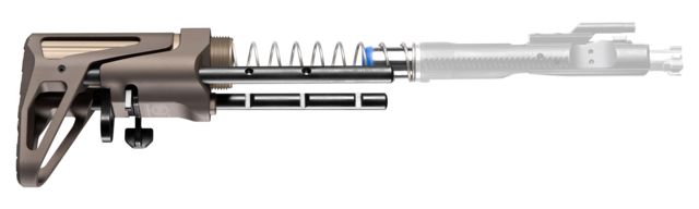 Maxim Defense Industries SCW Stock Gen 7 for AR-15 Standard Buffer/Spring 3.3 oz FDE - Maxim Defense Industries