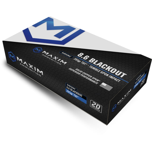 Maxim Defense Industries Short Barrel 7.62x39mm 117 grain Solid Copper Rifle Ammunition - Maxim Defense Industries