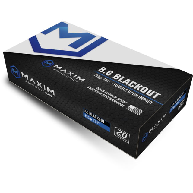 Maxim Defense Industries Short Barrel 7.62x39mm 117 grain Solid Copper Rifle Ammunition - Maxim Defense Industries