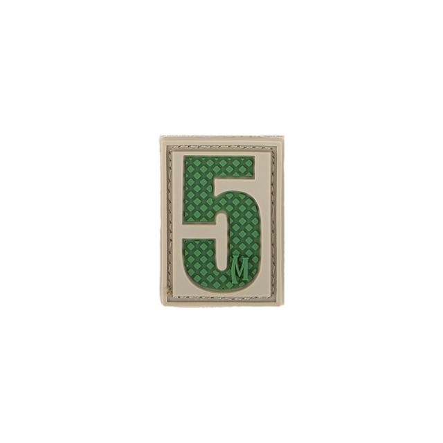 Maxpedition Number 5 Morale Patch, Arid, 0.84in x 1.18in NUM5A by USA Maxpedition Patches & Flags