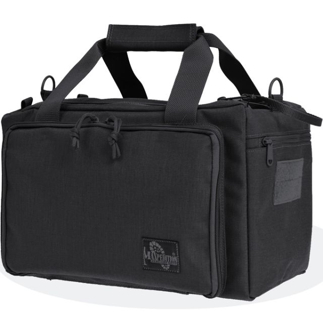 Maxpedition Compact Range Bag w/ Removable Shoulder Strap & Ammo Tote Black - Maxpedition