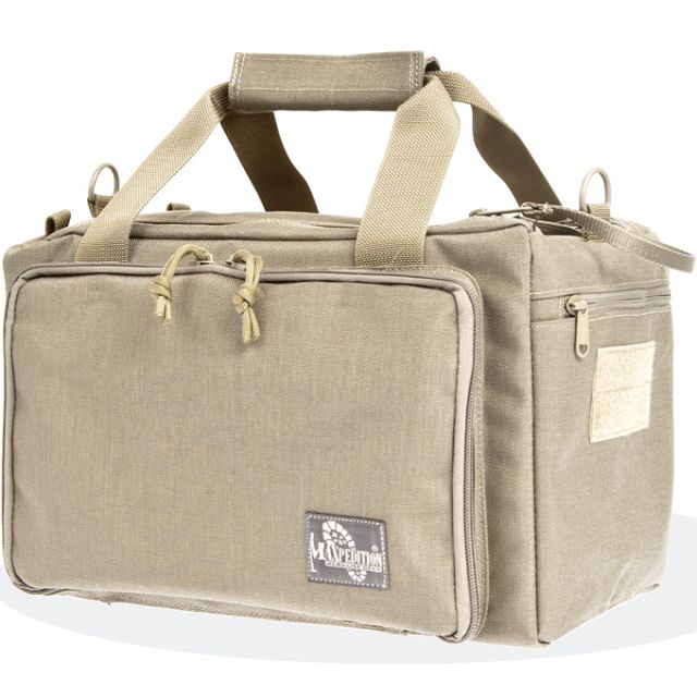 Maxpedition Compact Range Bag w/ Removable Shoulder Strap & Ammo Tote Khaki - Maxpedition