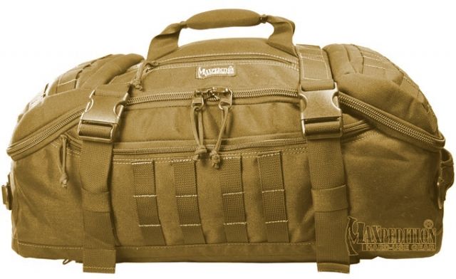 Maxpedition Fliegerduffel Adventure Bag w/ Internal Mesh Pockets - Khaki