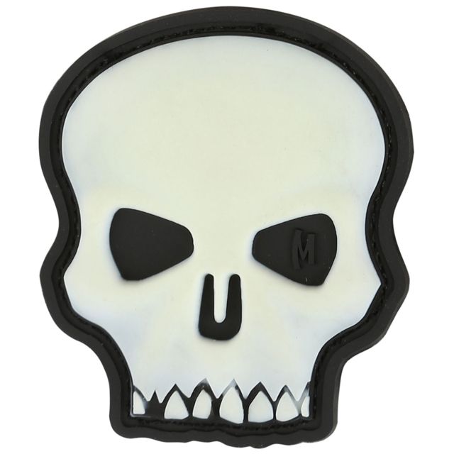 Maxpedition Hi Relief Skull Morale Patch,Glow HISKZ by USA Maxpedition Patches & Flags