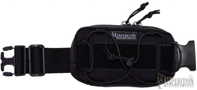 Maxpedition Janus Extension Pocket - Black w/ PALS Webbing - Black - Maxpedition