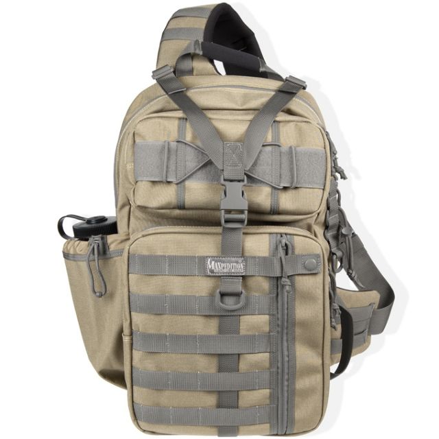 Maxpedition Kodiak Gearslinger Backpack w/ PALS Shoulder Strap - Khaki Foliage - Maxpedition