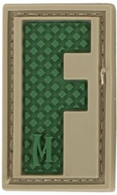 Maxpedition Letter Patch F, Arid LETFA by USA Maxpedition Patches & Flags