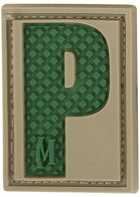 Maxpedition Letter Patch P, Arid LETPA by USA Maxpedition Patches & Flags