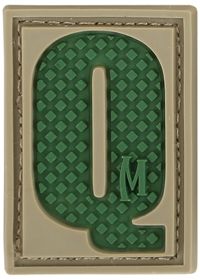 Maxpedition Letter Patch Q, Arid LETQA by USA Maxpedition Patches & Flags