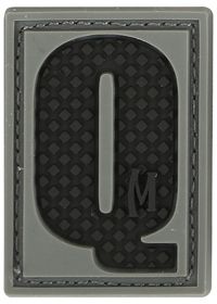 Maxpedition Letter Patch Q, SWAT LETQS by USA Maxpedition Patches & Flags