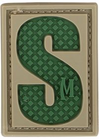 Maxpedition Letter Patch S, Arid LETSA by USA Maxpedition Patches & Flags