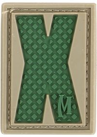 Maxpedition Letter Patch X, Arid LETXA by USA Maxpedition Patches & Flags