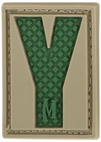 Maxpedition Letter Patch Y, Arid LETYA by USA Maxpedition Patches & Flags