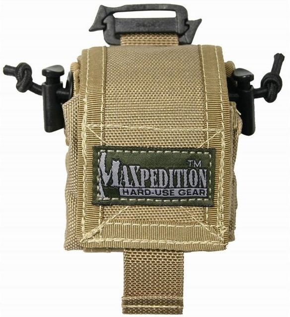 Maxpedition Mini RollyPoly Small Folding Utility Pouch - Khaki - Maxpedition