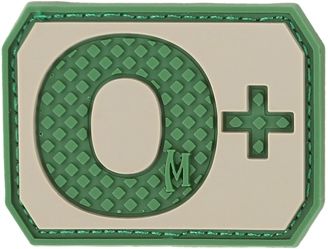 Maxpedition O+ POS Blood Type Patch Arid - Maxpedition