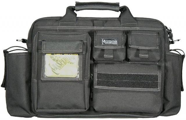 Maxpedition Operator Tactical Attache Case w/ Shoulder Strap - Black - Maxpedition