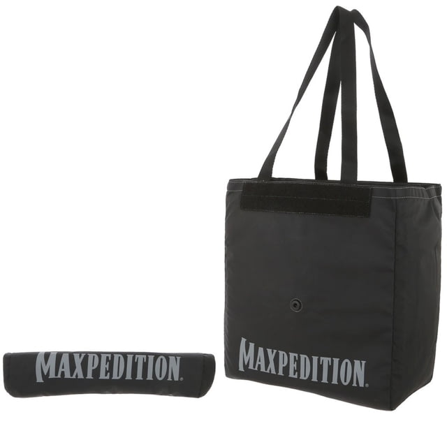 Maxpedition Roll Up Tote w/ 2 Maxpedition Logos Black 14in x 12in x 8in - Maxpedition