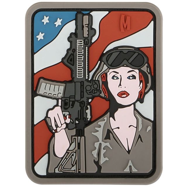 Maxpedition Soldier Girl Morale Patch,Arid SDGLA