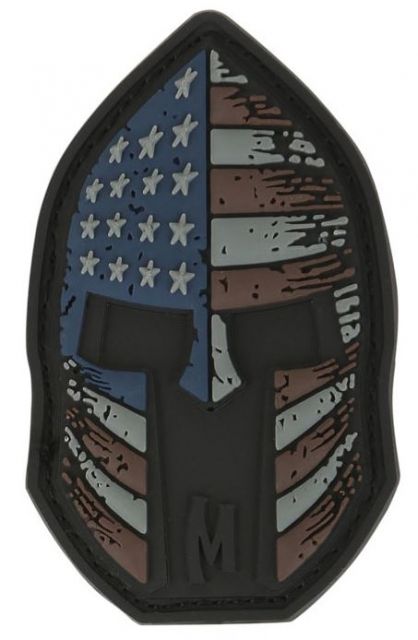 Maxpedition Stars and Stripes Spartan Morale Patch2x1.2inStealth - Maxpedition