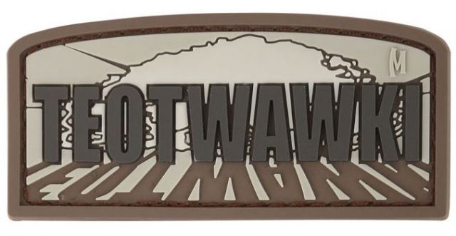 Maxpedition TEOTWAWKI Morale Patch,2.8x1.3in,Arid DOOMA by USA Maxpedition Patches & Flags