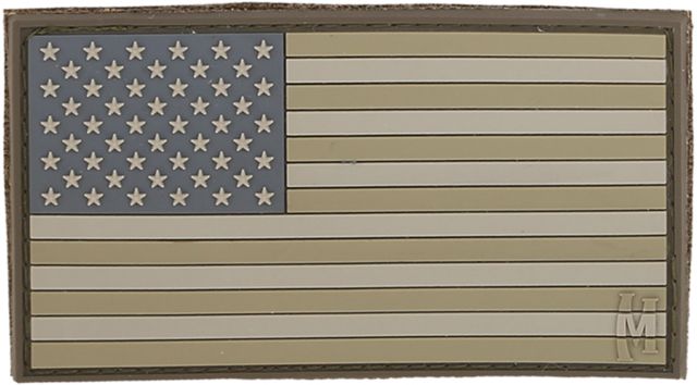 Maxpedition USA 3.25 in. x 1.75 in. Large Flag Patch, Glow USA2Z by USA Maxpedition Patches & Flags