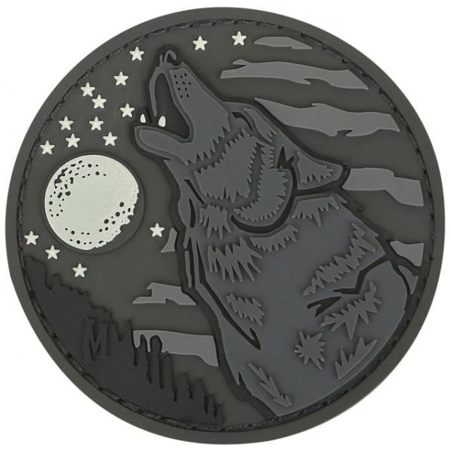 Maxpedition Wolf Morale Patch,2.4x2.4in,Glow WOLFZ by USA Maxpedition Patches & Flags