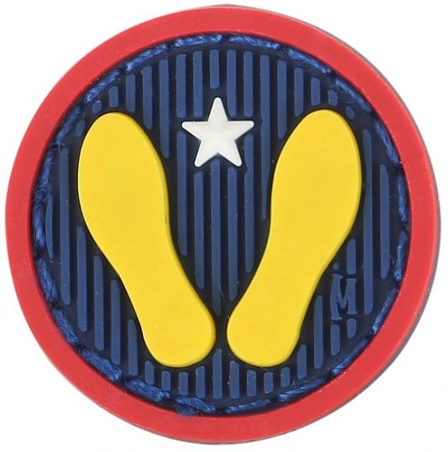 Maxpedition Yellow Footprints Morale Patch,1x1in,Full Color YWFTC by USA Maxpedition Patches & Flags