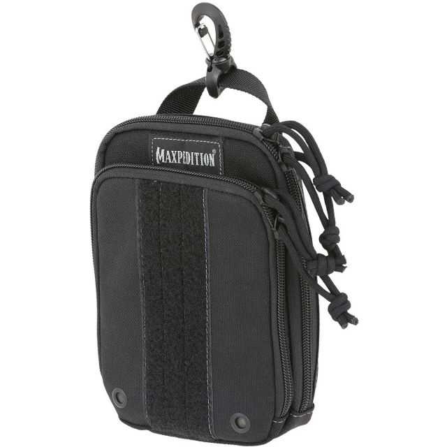 Maxpedition ZipHook Medium Pocket Organizer 5in x 1.75in x 7in Black Medium - Maxpedition