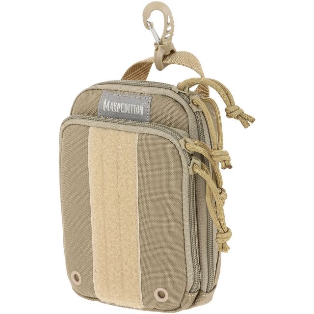 Maxpedition ZipHook Medium Pocket Organizer 5in x 1.75in x 7in Khaki Medium - Maxpedition
